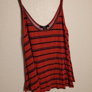 Red striped tank top
